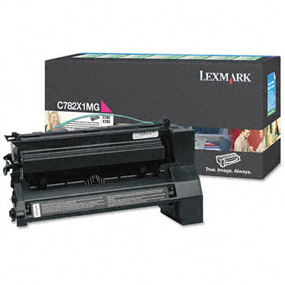 Lexmark C782X1MG OEM Extra HY Toner Cartridge, 15K pages, Magenta