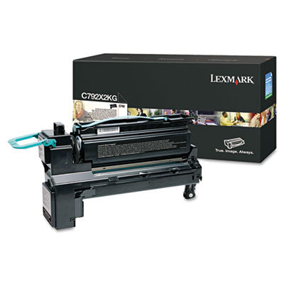Lexmark C792X2KG OEM Extra HY Toner Cartridge, 20K pages, Black