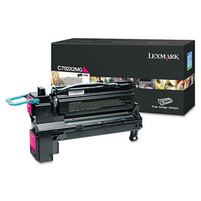 Lexmark C792X2MG OEM Extra HY Toner Cartridge, 20K pages, Magenta