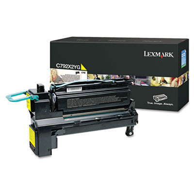 Lexmark C792X2YG OEM Extra HY Toner Cartridge, 20K pages, Yellow