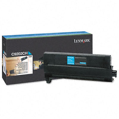 Lexmark C9202CH OEM Toner Cartridge, 14K pages, Cyan