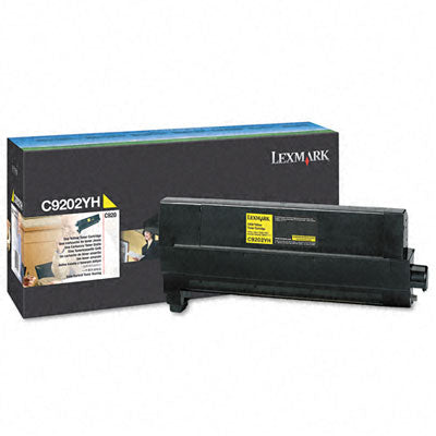 Lexmark C9202YH OEM Toner Cartridge, 14K pages, Yellow