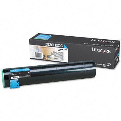 Lexmark C930H2CG OEM HY Toner Cartridge, 24K pages, Cyan
