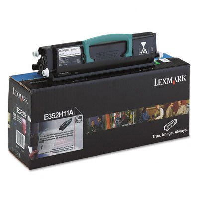 Lexmark E352H11A OEM HY Toner Cartridge, 9K pages, Black