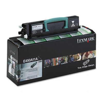 Lexmark E450A11A OEM Toner Cartridge, 6K pages, Black