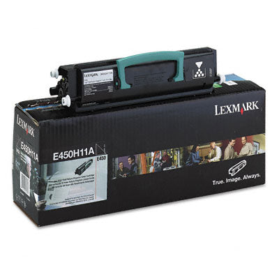 Lexmark E450H11A OEM Toner Cartridge, 11K pages, Black