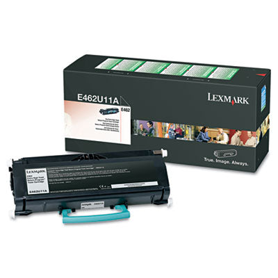 Lexmark E462U11A OEM Extra HY Toner Cartridge, 18,000 pages, Black