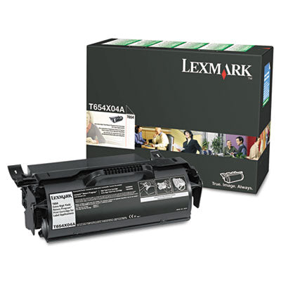 Lexmark T654X04A OEM Extra HY Toner Cartridge, 36K pages, Black