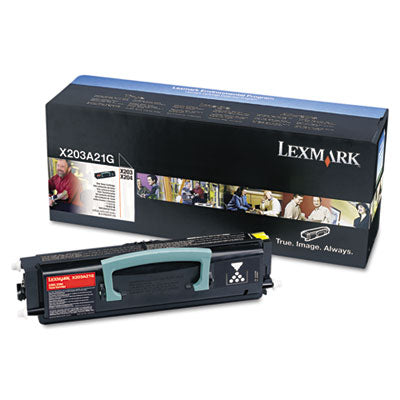 Lexmark X203A11G OEM Toner Cartridge, 2500 pages, Black