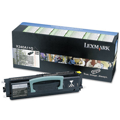 Lexmark X340A11G OEM Toner Cartridge, 2,500 pages, Black