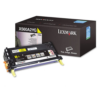 Lexmark X560A2YG OEM Toner Cartridge, 4K pages, Yellow