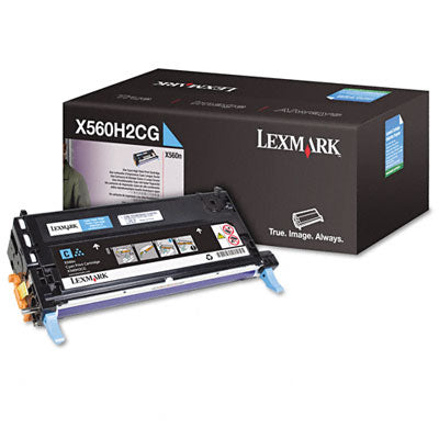 Lexmark X560H2CG OEM HY Toner Cartridge, 10K pages, Cyan