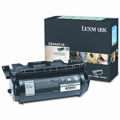 Lexmark X644A11A OEM Toner Cartridge, 10K pages, Black