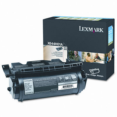 Lexmark X644H01A OEM Extra HY Toner Cartridge, 32K pages, Black