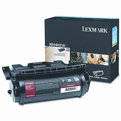 Lexmark X644H21A OEM Toner Cartridge, 30K pages, Black