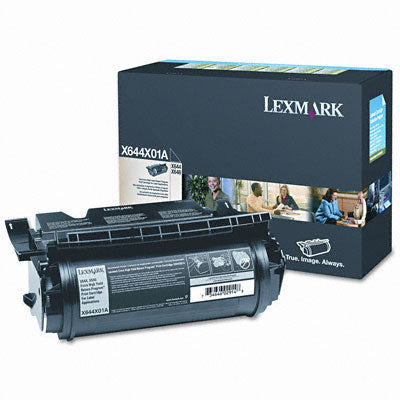 Lexmark X644X01A OEM Extra HY Toner Cartridge, 30K pages, Black