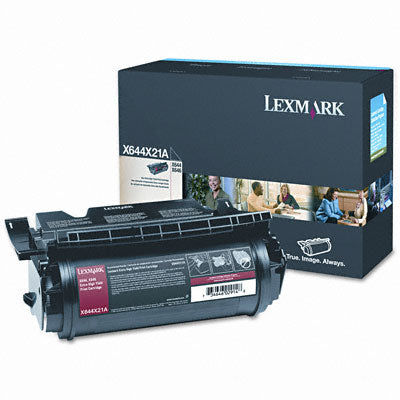 Lexmark X644X21A OEM Extra HY Toner Cartridge, 32K pages, Black