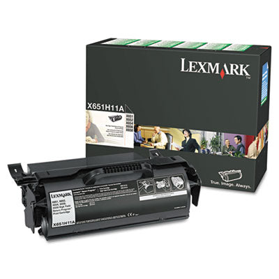 Lexmark X651H11A OEM HY Return Program Toner Cartridge, 25K pages, Black