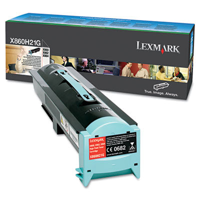Lexmark X860H21G OEM HY Toner Cartridge, 35,000 pages, Black