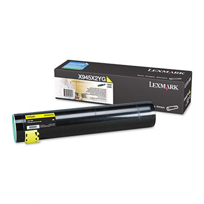 Lexmark X945X2YG OEM HY Toner Cartridge, 22K pages, Yellow