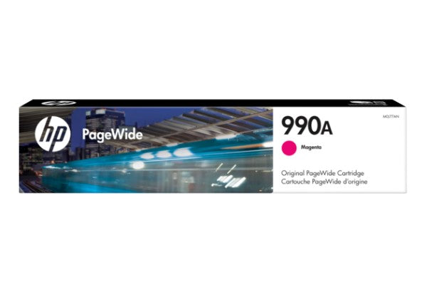 HP 990A M0J77AN OEM PageWide Ink Cartridge, 10K Pages, Magenta