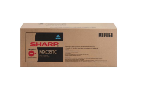 Sharp MX-C35TC OEM Toner Cartridge, 6K Pages, Cyan