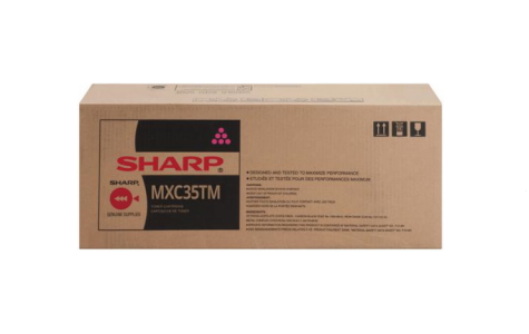 Sharp MX-C35TM OEM Toner Cartridge, 6K Pages, Magenta