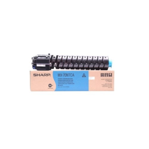 Sharp MX-70NTCA OEM Toner Cartridge, 32K pages, Cyan