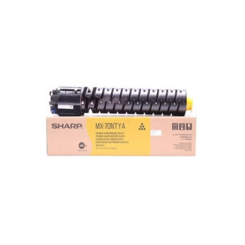 Sharp MX-70NTYA OEM Toner Cartridge, 32K pages, Yellow
