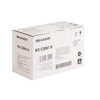 Sharp MX-C30NTB OEM Toner Cartridge, 6K pages, Black