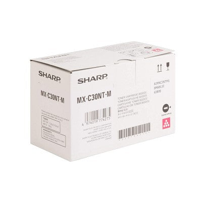 Sharp MX-C30NTM OEM Toner Cartridge, 6K pages, Magenta