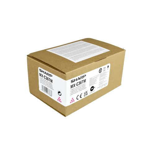 Sharp MX-C36TM OEM Toner Cartridge, 11.7K Pages, Magenta