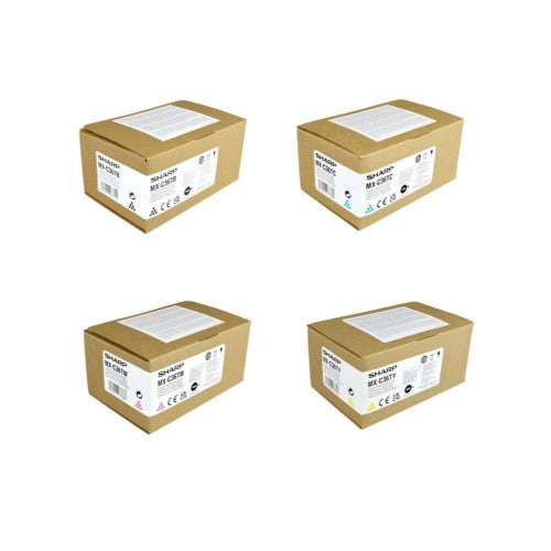 Sharp MX-C36T OEM Toner Set, B/C/M/Y