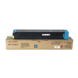 Sharp MX-C40NTC OEM Toner Cartridge, 10K pages, Cyan