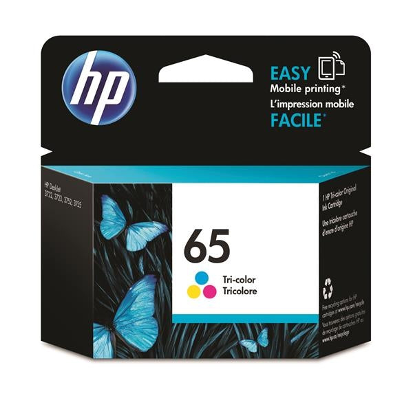 HP 65XL N9K03AN Inkjet Cartridge, 300 Pages, Tri-Color