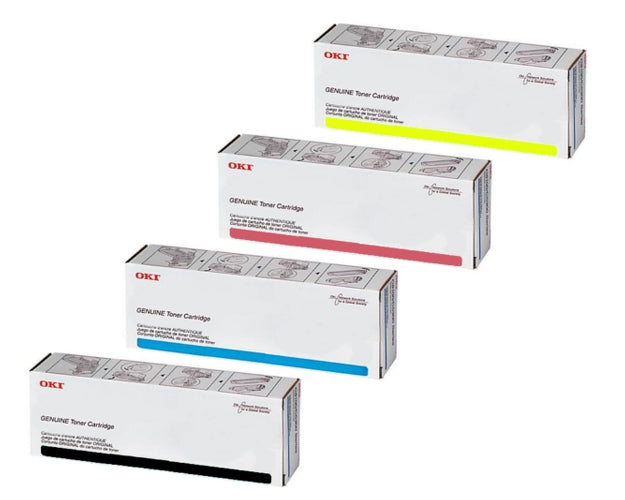 Okidata 43837128 OEM Toner Set, B/C/M/Y