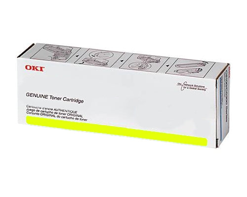 Okidata 43837125 OEM Toner Cartridge, 16500 pages, Yellow