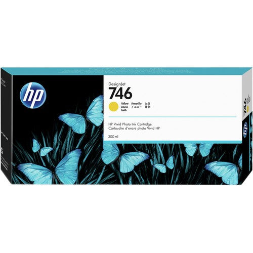 HP 746 P2V79A OEM Ink Cartridge, 300 mL, Yellow