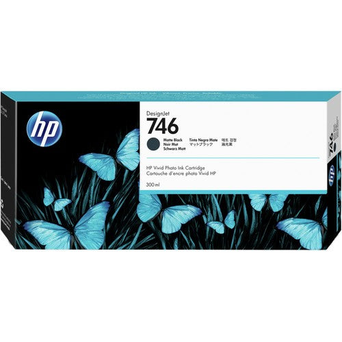 HP 746 P2V83A OEM Ink Cartridge, 300 mL, Matte Black