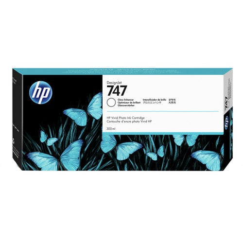 HP 747 P2V87A OEM Ink Cartridge, 300 mL, Gloss Enhancer
