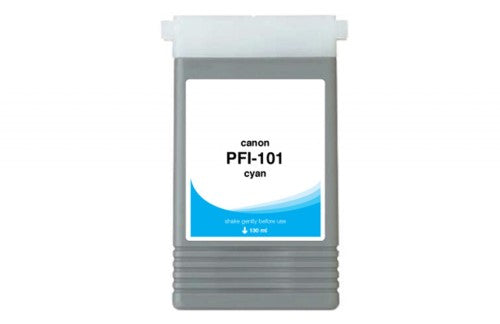 Compatible for PFI-101C 0884B001AA Ink Cartridge, 130 mL, Cyan