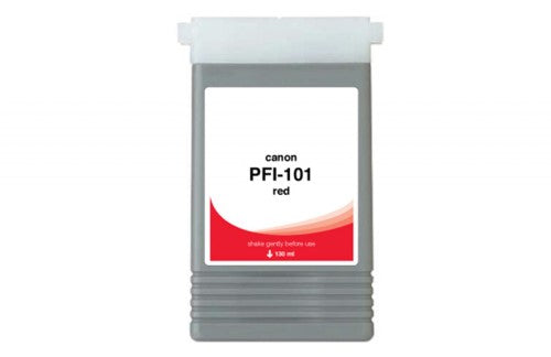 Compatible for PFI-101R 0889B001AA Ink Cartridge, 130 mL, Red