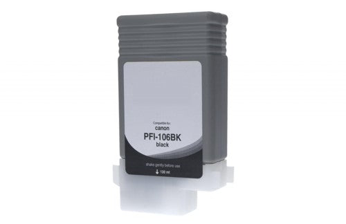 Compatible for PFI-106BK 6621B001AA Ink Cartridge, 130 mL, Black