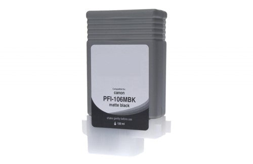 Compatible for PFI-106MBK 6620B001AA Ink Cartridge, 130 mL, Matte Black