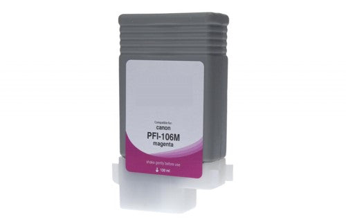 Compatible for PFI-106M 6623B001AA Ink Cartridge, 130 mL, Magenta