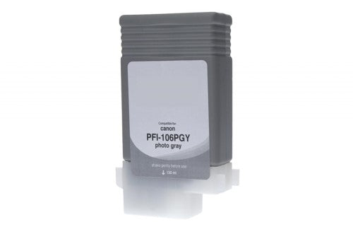 Compatible for PFI-106PGY 6631B001AA Ink Cartridge, 130 mL, Photo Gray
