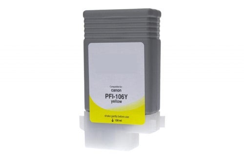Compatible for PFI-106Y 6624B001AA Ink Cartridge, 130 mL, Yellow