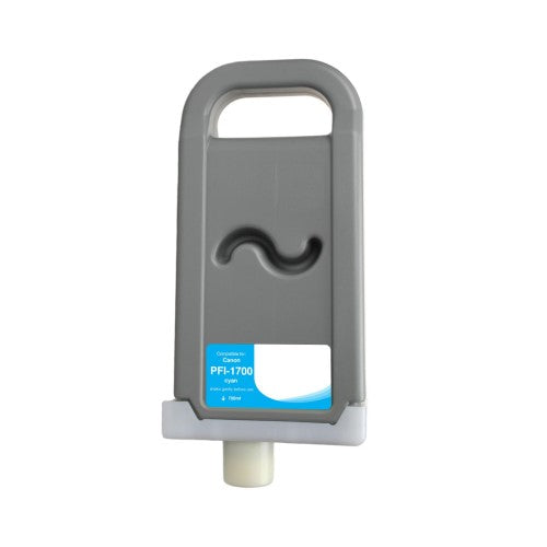 Compatible for PFI-1700C 0776C001AA Ink Cartridge, 700 mL, Cyan