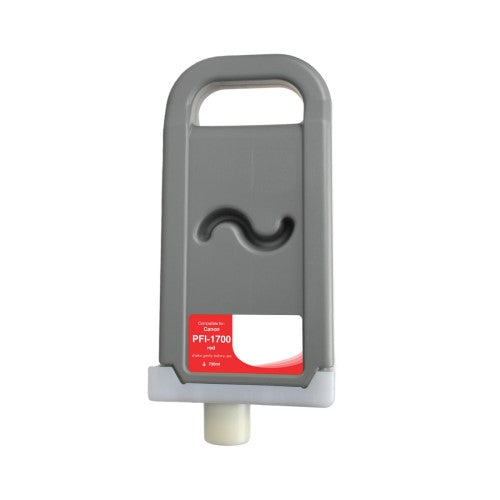 Compatible for PFI-1700R 0783C001AA Ink Cartridge, 700 mL, Red