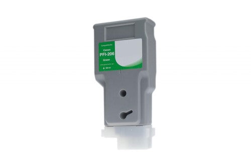 Compatible for PFI-206G 5310B001 Ink Cartridge, 300 mL, Green